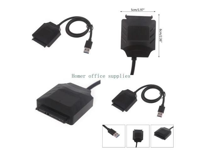SATA to USB3.0 Adapter Cable for 3.5 inch Hard Drive HDD SSD Hard Drive Adapter Converter Power Adapter Replacement