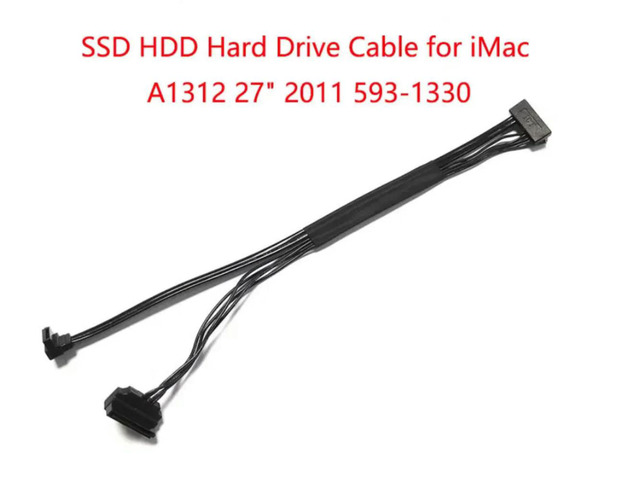 SSD Drive SATA Data HDD Cable for iMac 27' A1312 593-1330 Mid 2011 922-9875