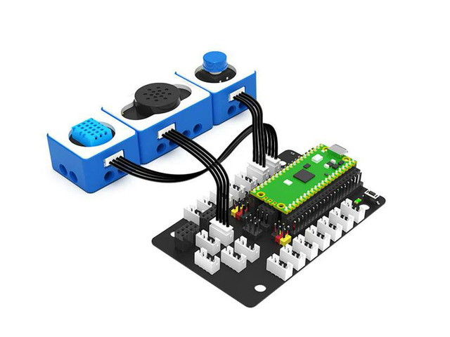 Yahboom Raspberry Pi Pico Sensor Expansion Board with servo pins SPI serial and IIC interface design for world of module