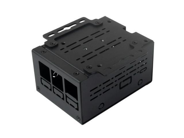 Waveshare Industrial Grade l Case (D) for Raspberry Pi 5, Larger Internal Space, Supports Installing Official Cooling Fan