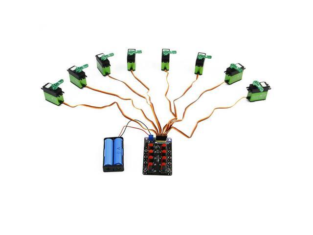 Yahboom 8 Channel PWM Servo drive debugging module board for Robotic Kit with Over-Current Protection