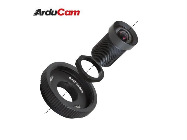 Arducam 70 Degree M12 Lens Bundle for Raspberry Pi HQ Camera, with Tripod Stand and 2ft/60cm Black Camera Cable
