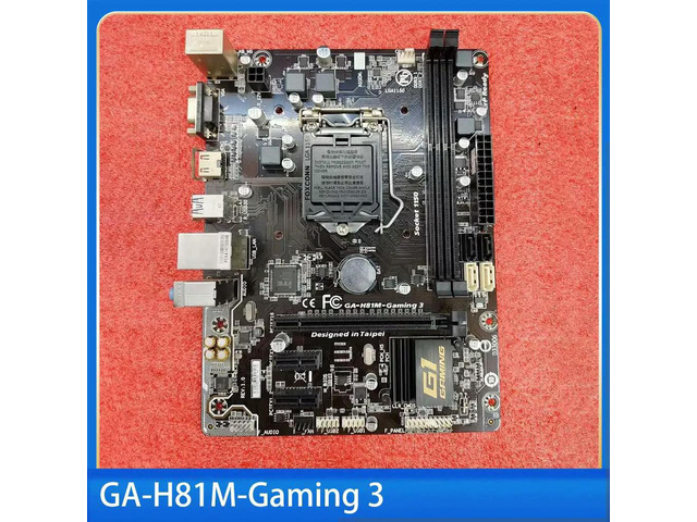 Motherboard Integrated Small Board LGA1150 DDR3 GA-H81M-Gaming 3