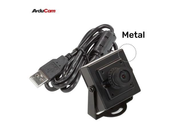 Arducam 5MP Wide Angle USB Camera with Mini l Case, 1/4 CMOS OV5648 Mini UVC USB2.0 Video Webcam Without Microphone for Win