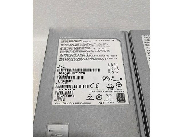 1pcs For N9K Switch Power Supply 341-0730-01 NXA-PAC-1200W-PI