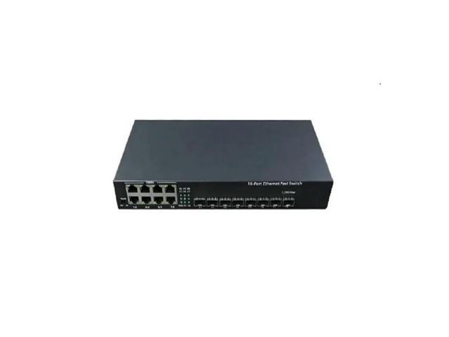 ZJ Full Gigabit 8 SFP Port + 8 RJ45 Port SFP Fiber Switch Compatible with All Gigabit Optical Module Plug and Play