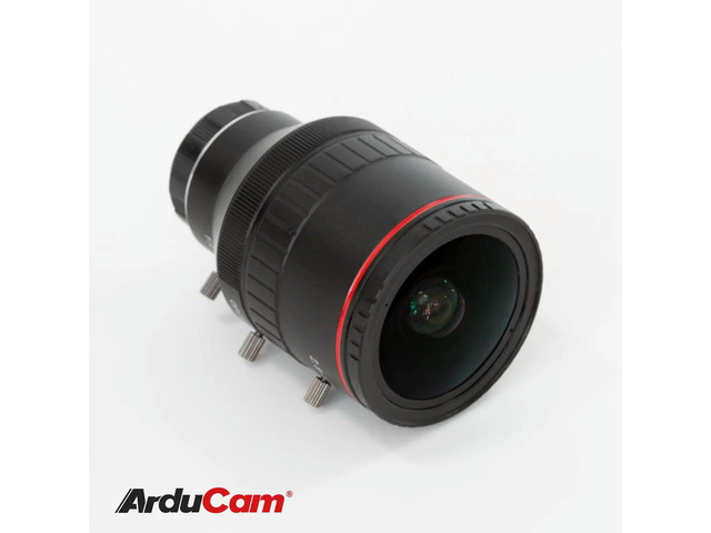 Arducam 2.8-12mm Varifocal C-Mount Lens for Raspberry Pi HQ Camera, with C-CS Adapter