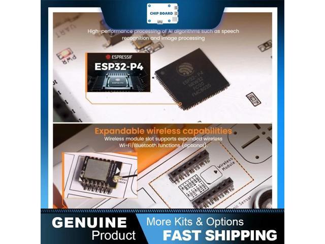 ESP32-P4 Complete Starter Development Kit, Unified Mainboard Architecture with 16 Peripheral Modules and AI Learning Content