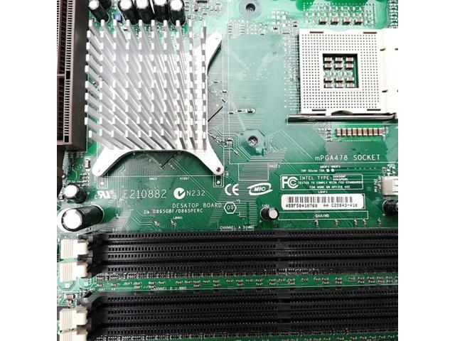 For Computer Industrial Control Computer Medical Equipment Motherboard LGA478 6 * PCI D865GBF/D865PERC