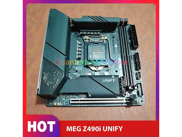 Z490 Motherboard Mini-ITX LGA1200 M.2 USB 3.2 DDR4 PCI-E 4.0 HDMI MEG Z490i UNIFY