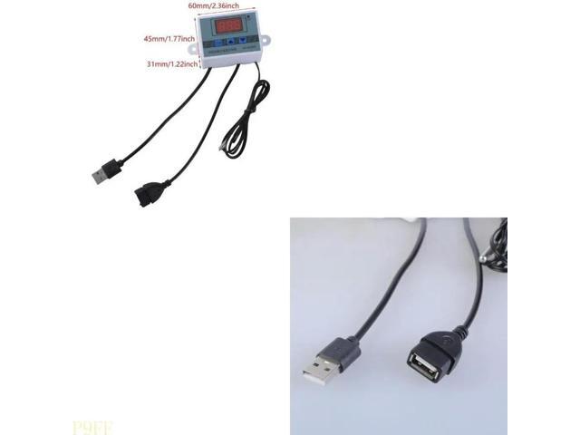 1 Set USB 5V Three Button Temperature Controller Cable for USB Blowers and Fan