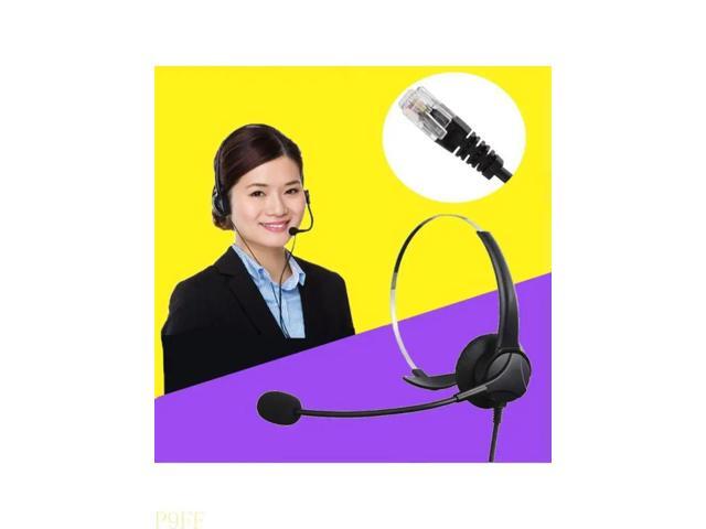 Ergonomic Telephone Headsets l Headband Two Mode Noise Canceling Omnidirectional Mic Positioning