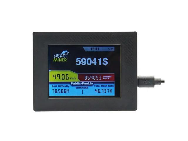 Nerdminer V2 Miner 56KH/S 2.8 Inch LCD Display Bitcoin Solo Miner Nerd Miner BTC Lottery Miner