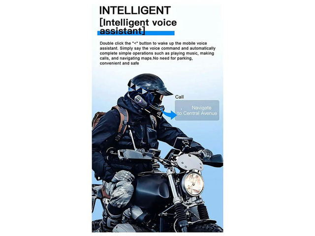 LX5 Motorcycle Helmet Headphones Mesh Intercom For 10 Riders 2000M Hands-Free Speaker, Bluetooth 5.3 Waterproof