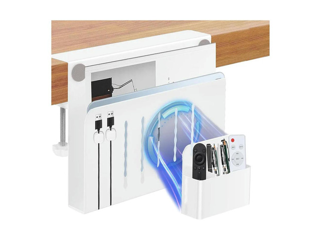Desk Side,No Drill Under Desk Cable Management Tray,Clamp On Side Desk Organizer,Under Desk For Office Durabl