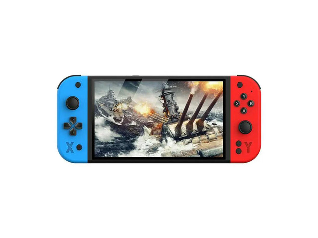 G90 Handheld Game Console Arcade 7 Inch Screen 30 Simulators Retro Gaming Controller For PSP/PS/N64/GBC Red Blue