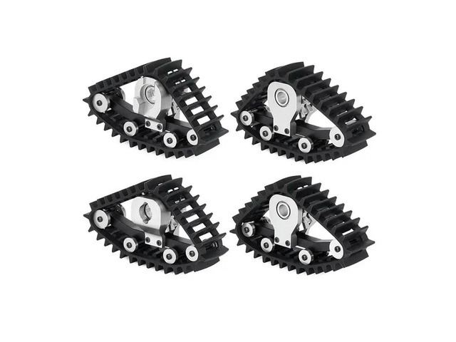 4Pcs Snow Tires Sets Carload Tracks Wheel Sandmobile Conversion For 1/18 RC Crawler Car TRX-4M Accessory Parts