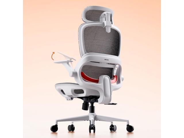 B100 Office Chair, Comfy Ergonomic Office Chair, High Back Computer Chair with Adaptive Lumbar Support & Wide Headrest, Flip-up Armrests, Swivel...