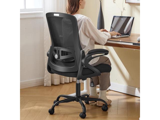 Ergonomic Office Chair, Desk Chair with Adjustable Lumbar Support, Breathable Mesh Comfy Computer Chairs with Flip-up Armrests Executive Task Chair...