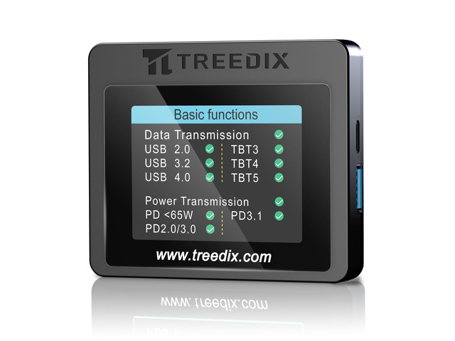 USB Cable Tester 2.4' Screen for eMarker PD3.0/3.1 Resistor USB Tester USB C Cable Tester Compatible with Lightning, Type-C, Micro-B 2.0/3.0, and...