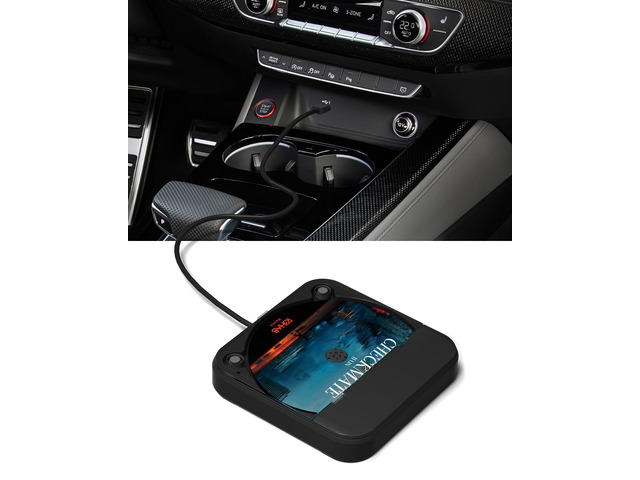 Portable Car CD Player with USB/AUX Port,External CD Player Compatible with Car Radio Stereo, Laptop, TV, Computer,Universal for Vehicle with...