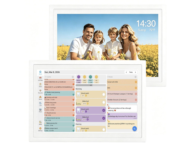 Digital Calendar 10.1 Inch Wall Plan Touch Screen WiFi picture esay to use Smart Electronic Planner Calendar Sync, Chore Tracker,Meal plan Family...