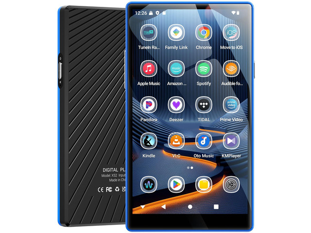 Android13 MP3 Player 160GB 5' 1080P IPS Bluetooth 5.0 WiFi Black 160GB(4+32+128GB Card), 5' 720x1280 Display, Play Store for...