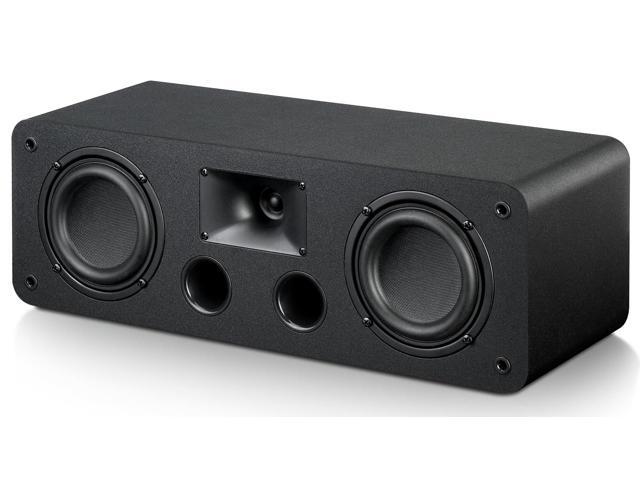 Center Channel Speaker Dual 4-inch Woofers and Silk Tweeter Crystal-clear Dialogue for Home Theater. 8,Passive Speakers, Wall Mount,Single