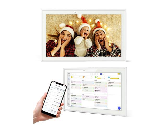 10.1' Digital Calendar Wall Touch Screen No Subscription Wall Mountable/Desk Digital Picture Frame Meal Planner & Chore Chart IPS Smart Electronic...