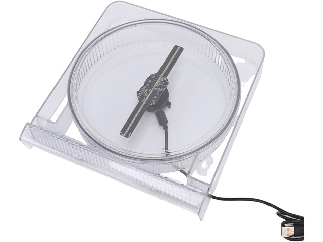 3D Hologram Fan 5.5 Inch 2000x128 LED Advertising Projector with 128 Beads for Shop