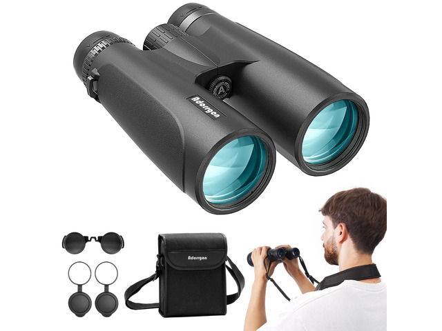 12x54 Binoculars for Adults High Powered - Large Eyepiece & Waterproof BAK4 Prism, Clear Low Light Vision, Easy Focus, for Bird Watching,...