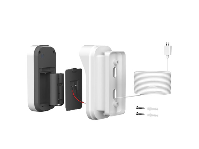 20FT/6M Power Adapter Kit for myQ Smart Garage Video Keypad,Weatherproof Charging Cable and Adjustable Swivel Mount,Continuous Charging Your myQ...