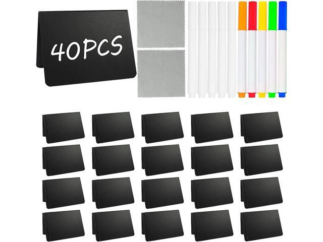 40 Pack Food Labels for Party Buffet - Mini Chalkboard Signs - Food Tags for Party Buffet - Catering Supplies Buffet Display, 3x4 Inches, Easy to.