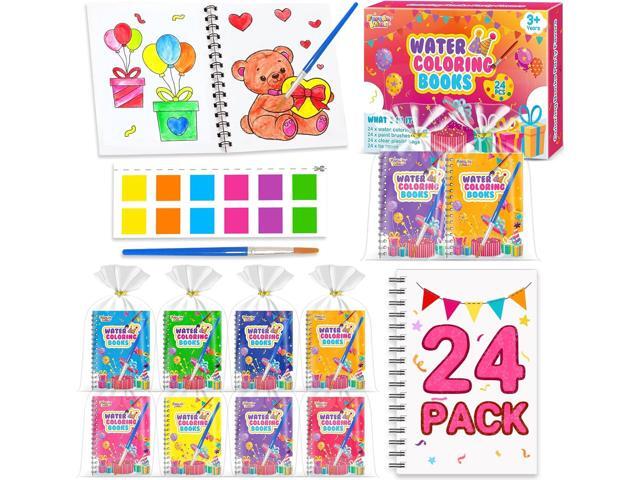 Coloring Books Party Favors for Kids - 24 Pack Mini Water Coloring Books Paint Sets for Kids, Goodie Bags Stuffers Students Classroom Gifts Bulk,.