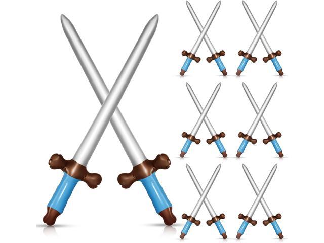 CANIPHA 12Pcs Inflatable Pirate Swords Set, 24In Plastic Swords for Birthday Theme Party Halloween Costume Cosplay Supplies, Stage Props