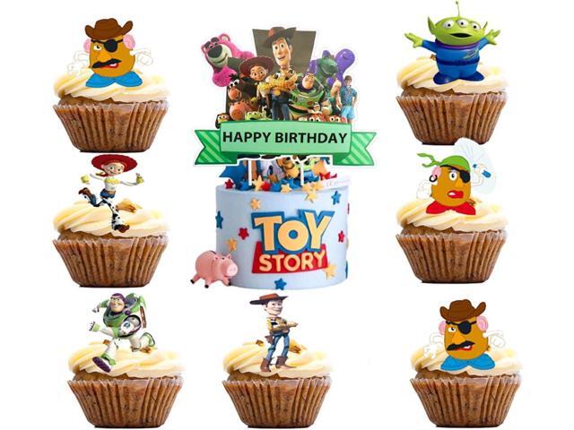 25PCS Cake Toppers Cupcake Toppers Cake Decorations Birthday Party Supplies Decorations (Style 7)