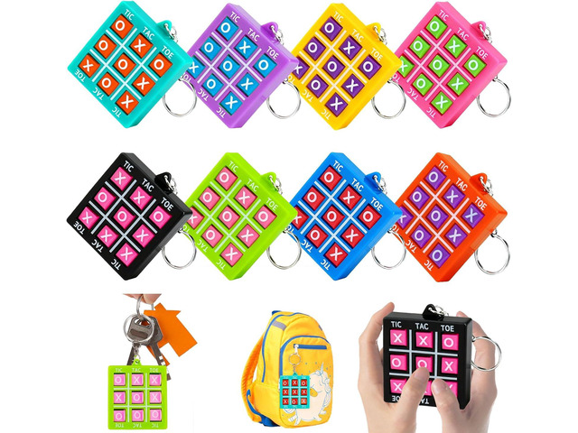 32PCS Tic Tac Toe Game Birthday Party Favors Goodie Bags Stuffers for Kids 3-5 4-8 8-12 Summer End of Year Student Gifts from Teacher Classroom...