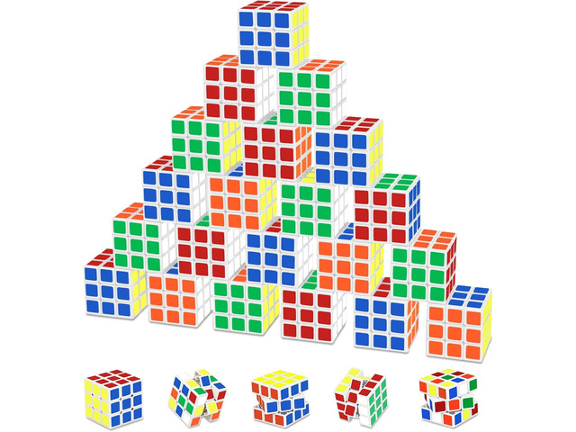 Mini Cube 28 Pack Magic Cube, Puzzle Party Favors for Kids Party Puzzle Game Toys Classroom Rewards & School Prize for Students, Stress Relief Toys...