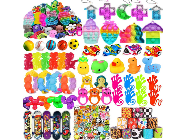 Dilycery 128 Pcs Party Favors Toys for Kids, Treasure Box Toys for Classroom Carnival Prizes Rewards Bulk, Easter Egg Fillers, Goodie Bag Stuffers...