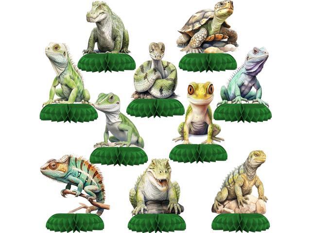 Reptile Party Centerpiece Set - Reptile Honeycomb Reptile Birthday Decorations and Reptile Table Toppers for Kids' Nature-Themed Birthday and Baby...