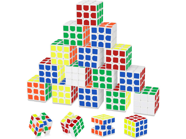 Mini Cube 20 Pack Magic Cube, Puzzle Party Favors for Kids Party Puzzle Game Toys Classroom Rewards & School Prize for Students, Stress Relief Toys...