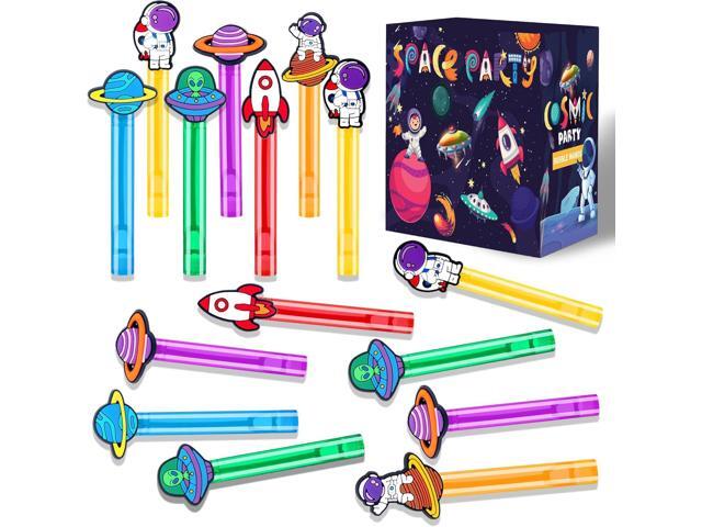 24Pcs Space Bubble Wands for Kids Astronaut Party Favors Supplies Decorations, Pinata Goodie Bag Stuffers & Classroom Prizes