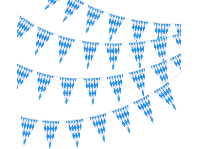 TUPARKA 98 Feet Oktoberfest Bavarian Pennant Banner Flag, Oktoberfest Decorations Octoberfest Party Supplies