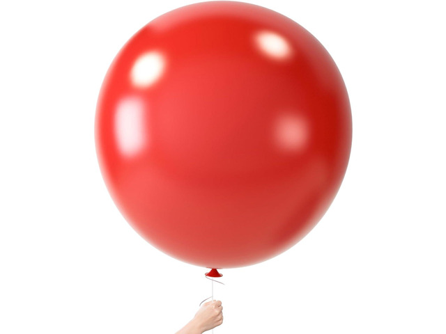 LovesTown 4PCS Large 36 Inch Red Balloons, Red Latex Big Balloons for Birthday Baby Shower Graduation Engagement Anniversary Wedding Party Supplies