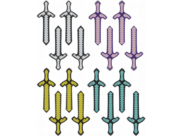 Mkork & fzsx Inflatable sword toy Weapons Sword kid Party Favors ( pack of 16 )