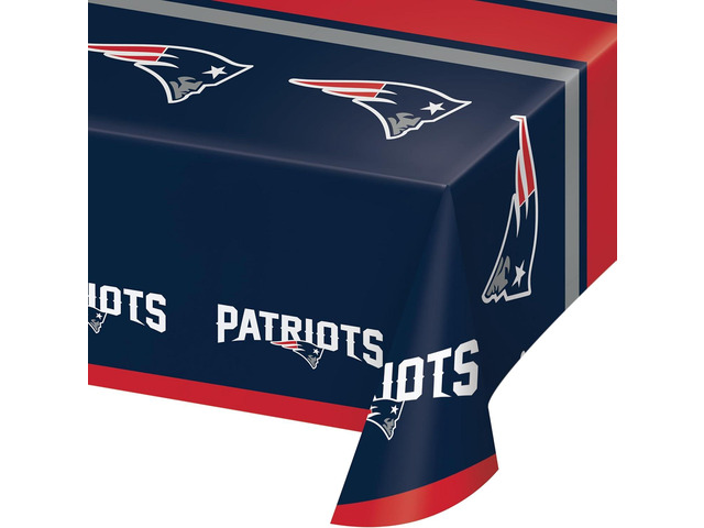Trendware New England Patriots Plastic Tablecloths, 3 ct, Officially Licensed