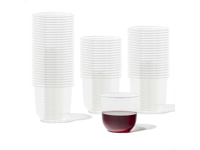 TOSSWARE NATURAL Arc - Plant Based Clear Cold Cups 12 oz - Plastic Alternative for Parties, Bachelorettes, Weddings - Recyclable - Set of 50
