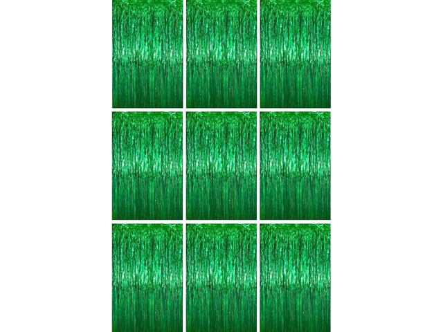 Voircoloria 3.3 x 6.6 ft Foil Fringe Backdrop Curtains, Tinsel Streamers Party Decorations, Fringe Backdrop for Birthday, Baby Shower, Gender...