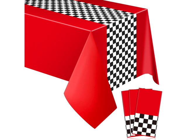 Irenare 2 Sheets Car Birthday Party Supplies Racing Party Decorations Road Tablecloth Racetrack Table Runner Table Covers for Kids Boy Car Theme...