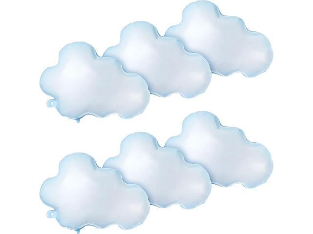 Sumind 12 Pcs 28 Inch White Cloud Balloons Foil Cloud Decorations Cute Shaped Balloons for Birthday Baby Shower Wedding Themed Party Decor Supplies...